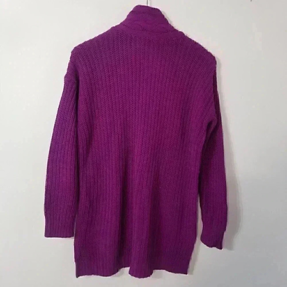 Lauren Ralph Lauren Purple Shawl Collar Knit  Pullover  Sweater - Picture 2 of 9